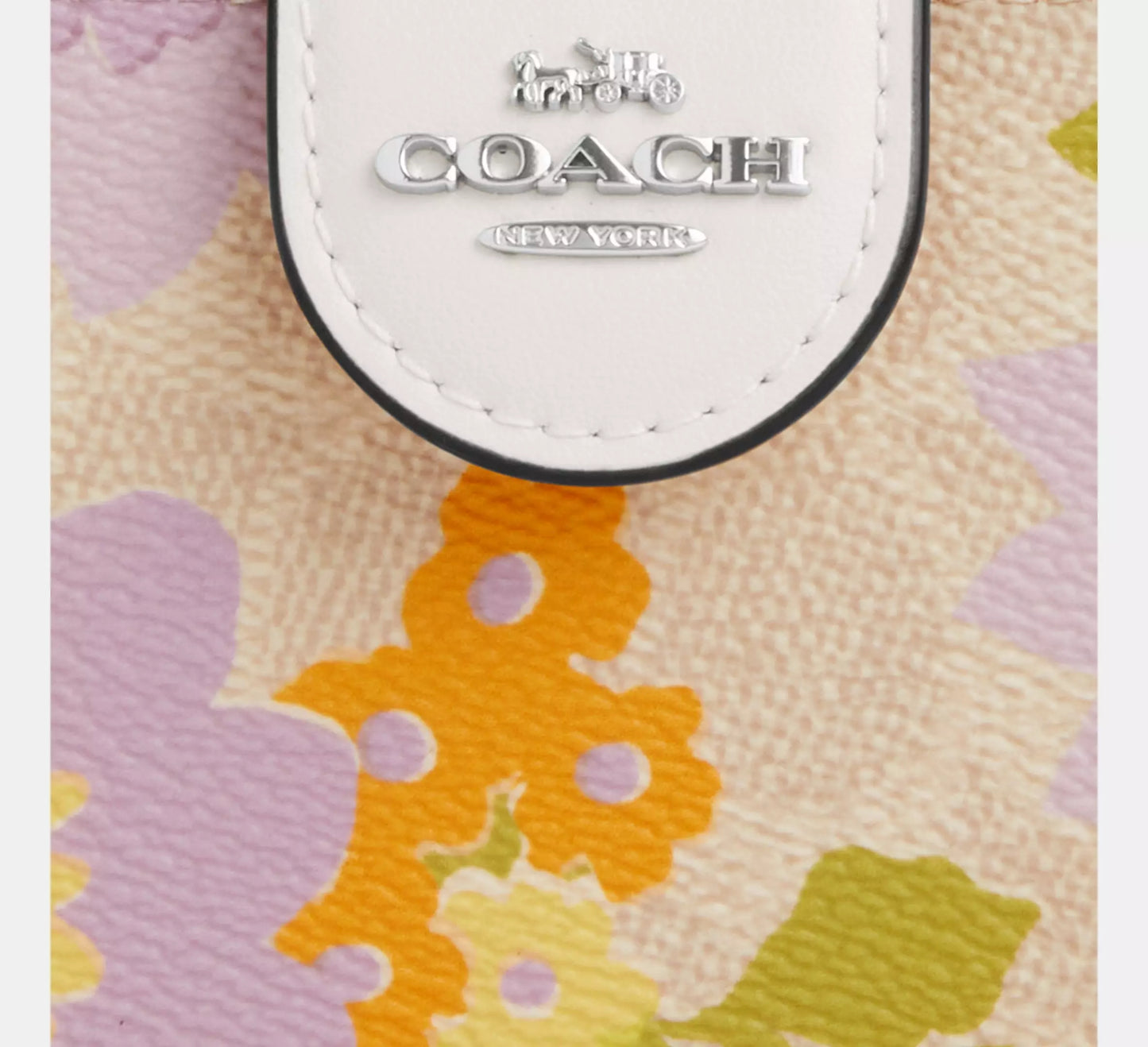 Coach - Medium Corner Zip Wallet In Signature Canvas With Floral Print (Preorden)