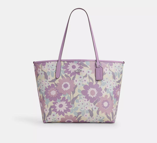 Coach - City Tote Bag With Floral Print (Preorden)