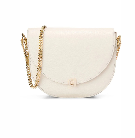 Cole Haan - Evie Chain Saddle Crossbody Bag Ivory (Preorden)