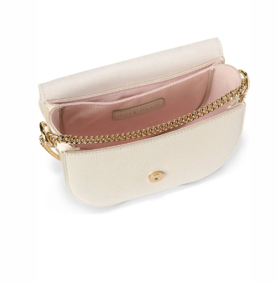 Cole Haan - Evie Chain Saddle Crossbody Bag Ivory (Preorden)