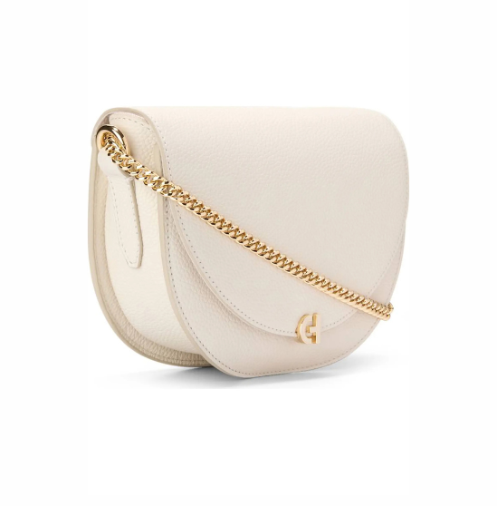 Cole Haan - Evie Chain Saddle Crossbody Bag Ivory (Preorden)