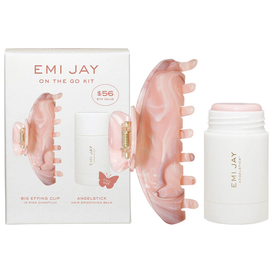 Emi Jay - Angelstick and Big Effing Clip® in Pink Chantilly On The Go Set (Preorden)