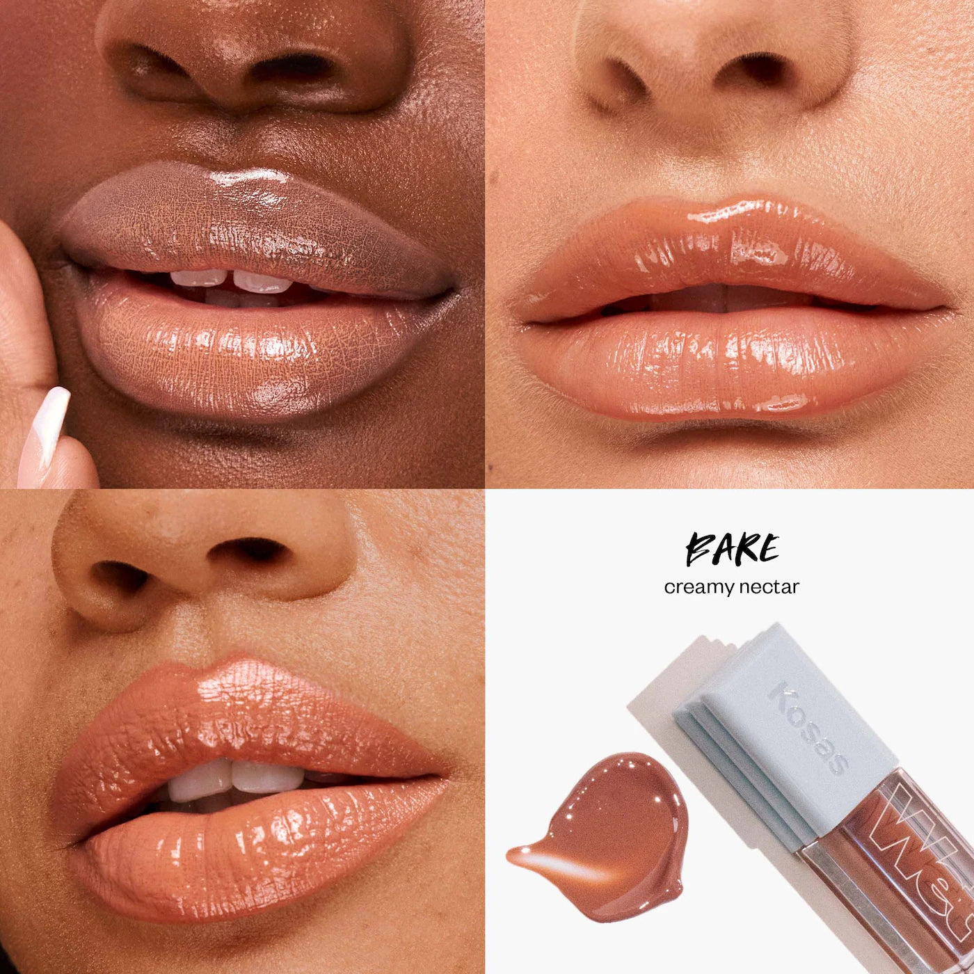 Kosas - Wet Lip Oil Plumping Peptide Lip Treatment Gloss (Preorden)