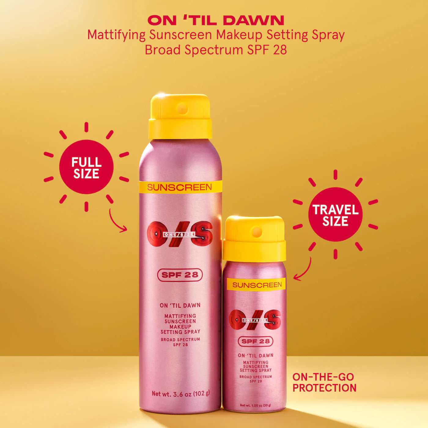 One/Size - On 'Til Dawn Mattifying Sunscreen Makeup Setting Spray SPF 28 (Preorden)