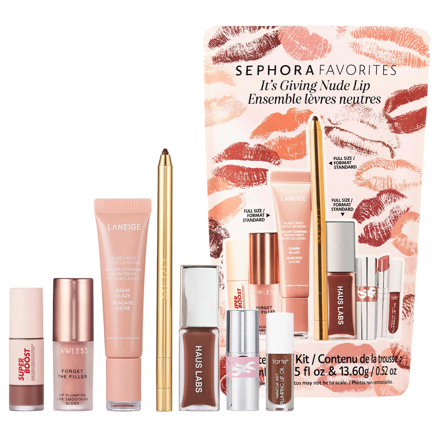 Sephora Favorites - It's Giving Nude Lip Makeup Value Set (Preorden)