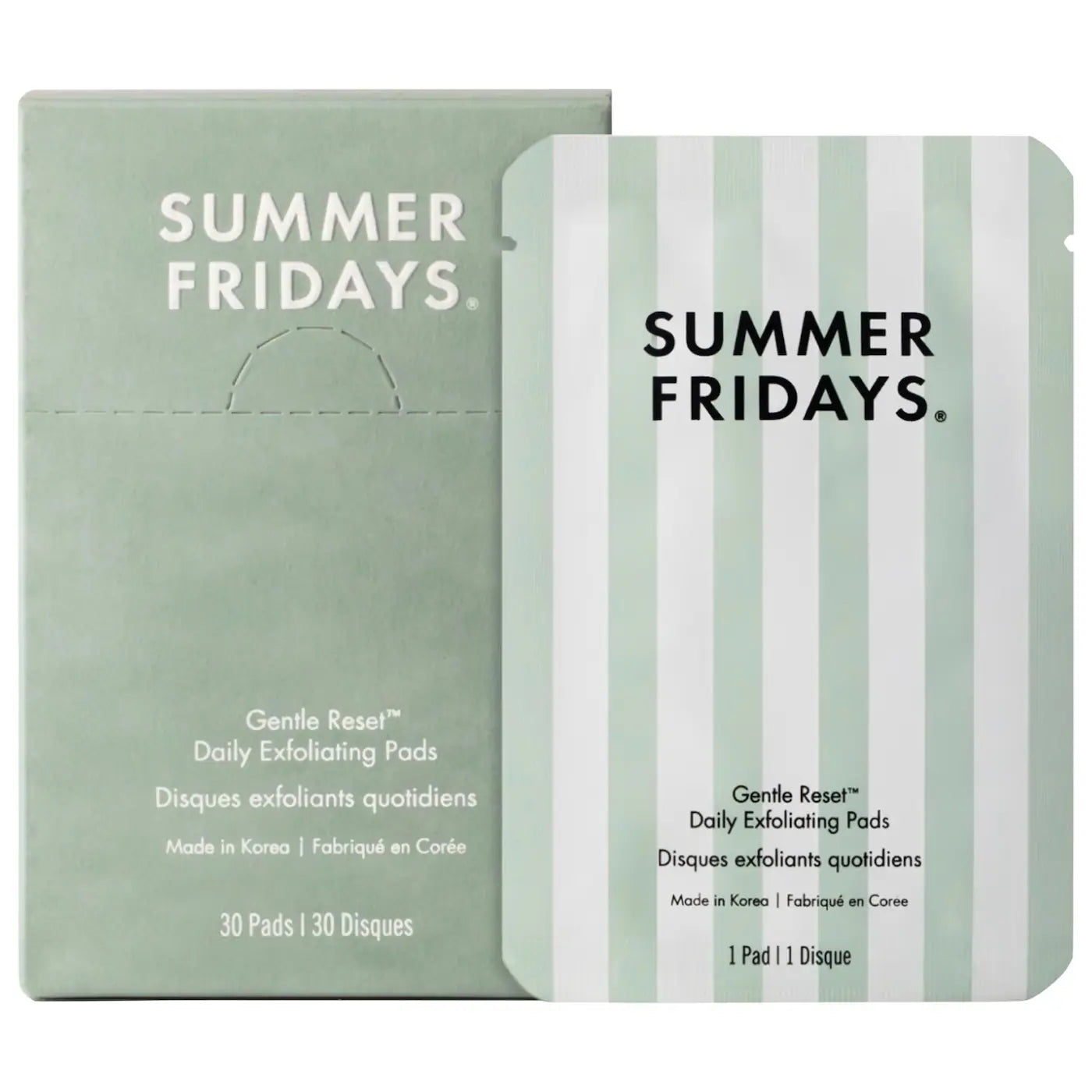 Summer Fridays - Gentle Reset Daily Exfoliating Pads to Smooth + Minimize Pores with AHAs (Preorden)