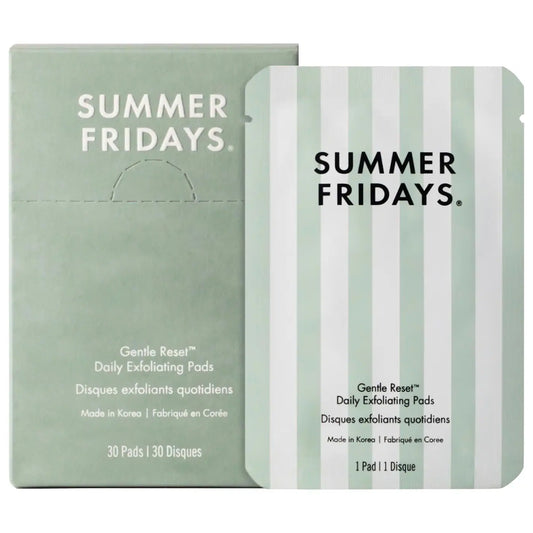 Summer Fridays - Gentle Reset Daily Exfoliating Pads to Smooth + Minimize Pores with AHAs (Preorden)