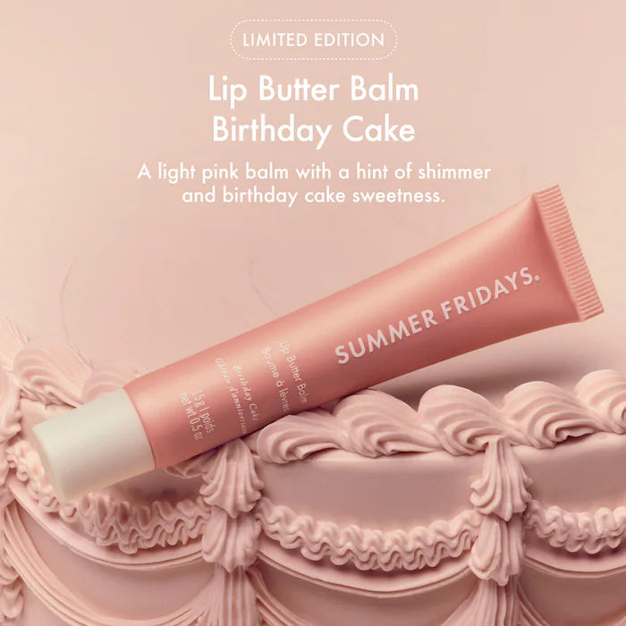 Summer Fridays - Sweet Pink Duo with Birthday Cake + Strawberry Soft Serve Lip Butter Balm (Preorden)