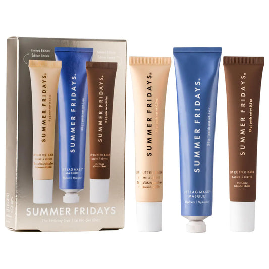 Summer Fridays - The Holiday Trio Set with Lip Butter Balm in Hot Cocoa & Toasted Marshmallow (Preorden)