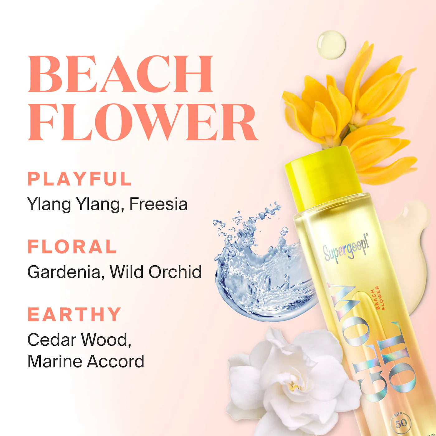 Supergoop! - Glow Oil SPF 50 Body Oil with Gardenia & Wild Orchid (Preorden)
