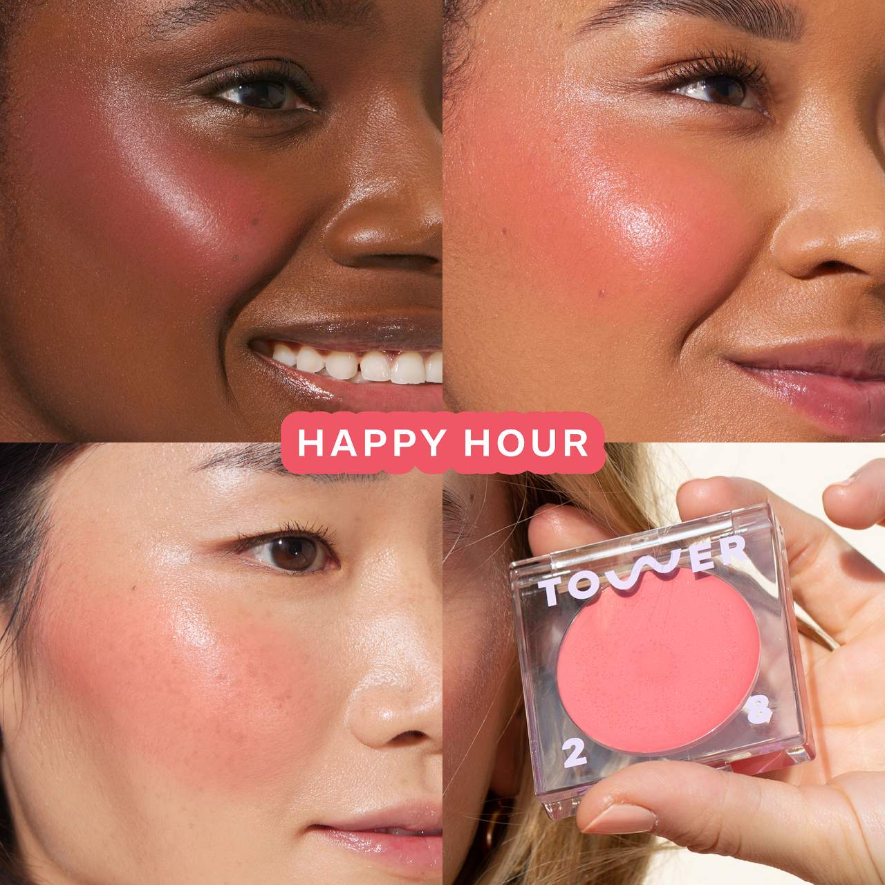 Tower 28 - BeachPlease Lip + Cheek Dewy Cream Blush (Preorden)