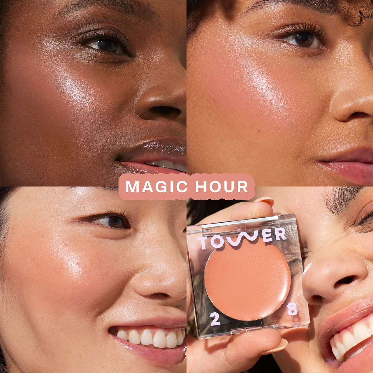 Tower 28 - BeachPlease Lip + Cheek Dewy Cream Blush (Preorden)