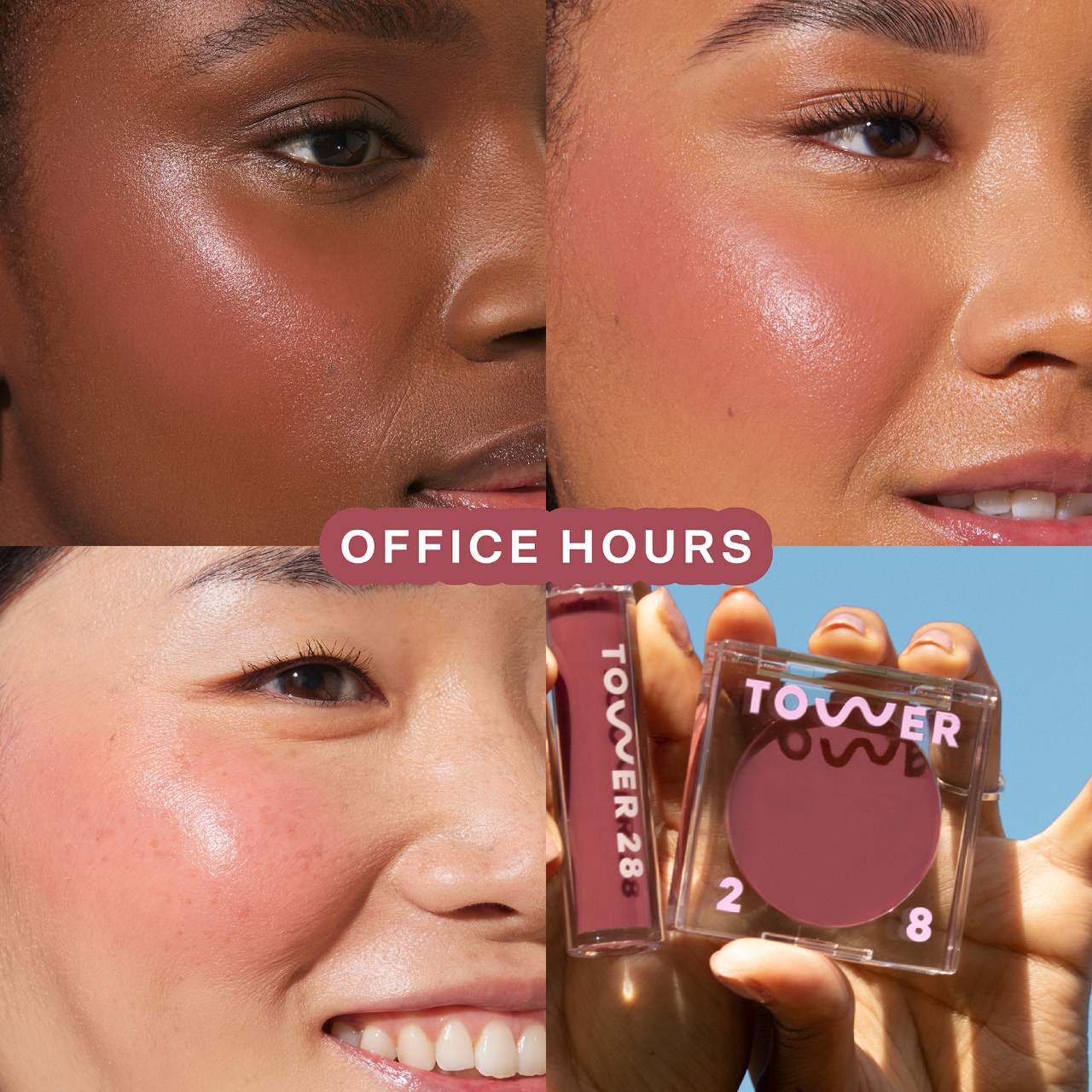 Tower 28 - BeachPlease Lip + Cheek Dewy Cream Blush (Preorden)