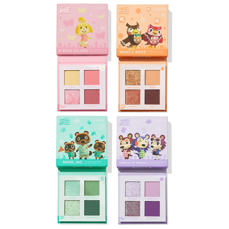 Colourpop x Animal Crossing Set de 4 paletas