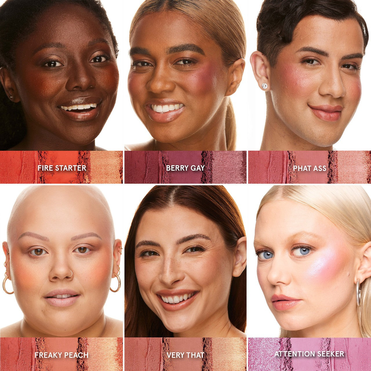 One/Size - Cheek Clapper 3D Blush Trio Palette (Preorden)